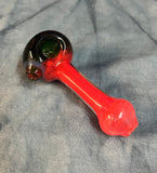 Red Into mossy Green Handpipe