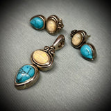 Vintage Pendant and Earring Set