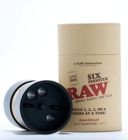 Raw Six Shooter Variable Quantity Cone Filler for 1 1/4 Cones