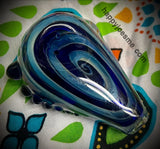 Multi Blue Oval handpipe