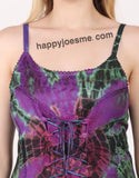 Women's Tie dye Asymmetrical Hem Sleeveless Summer Dress