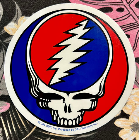 Grateful Dead Steal Your Face Clear Window Sticker