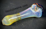 Silver/Gold Fume Handpipe W/Rainbow Front