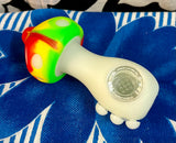 4.5” Silicone Mushroom Glow In The Dark Steamroller