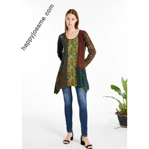 Womens Clothing - Long-Sleeves Tunic/ Dress (KT-1449)