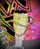 14MM Male Slide Wrap & Rake Fume W/Skull Millie by Pharo