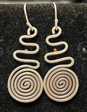 Spiral 925 Sterling Silver Earrings