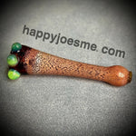 Slim Frit Chillum W/Slime Green Bumps