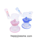 10” Rock Glass Angled Neck Single Perc Waterpipe