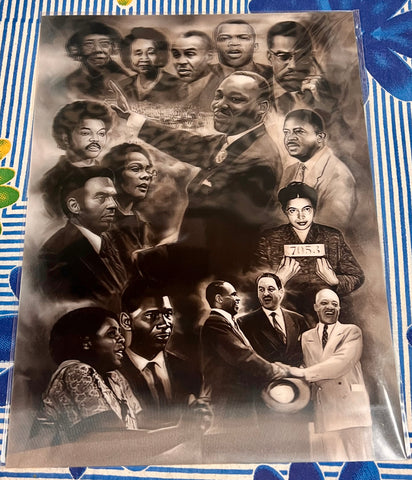 Important African-American Figures in History Lenticular Poster