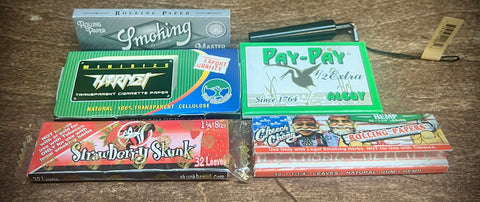 Rolling paper sampler pack ￼W/Raw Cone Maker