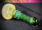 Green Into Yellow Frit Handpipe