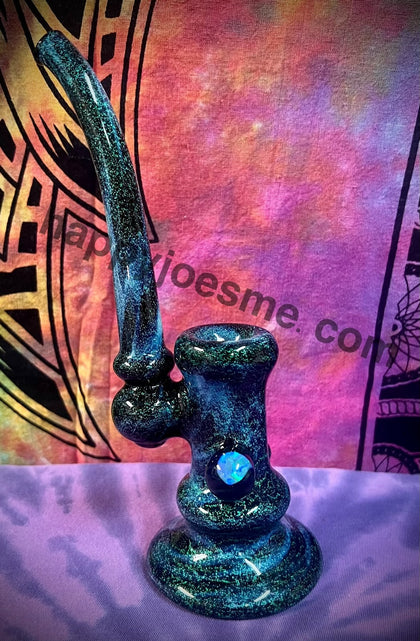 Stormy Sparkly Opal Sherlock Bubbler