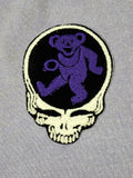 3.5" x 2.5" Steal Your Face Dancing Bear Patch-Grateful Dead