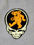 3.5" x 2.5" Steal Your Face Dancing Bear Patch-Grateful Dead