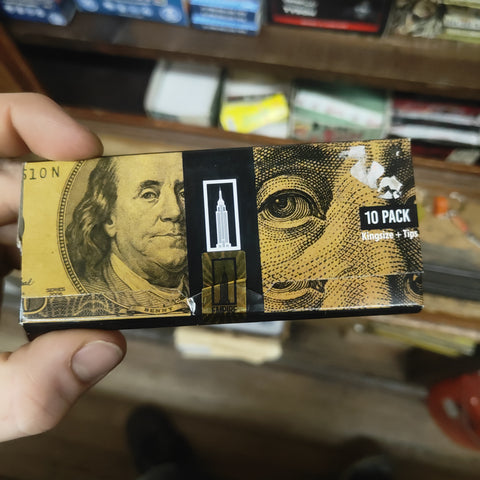 Empire $100 Bill Rolling Papers+Filter Tips