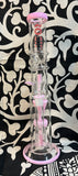 16” Rock Glass Triple Perc Straight Waterpipe