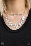 Paparazzi Hollywood Hills White Blockbuster Necklace