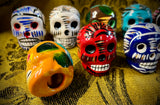 Mini Talavera Pottery Sugar Skull