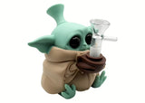 4.5” Silicone Baby Yoda Waterpipe