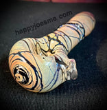 4” G/S Fumed W/ Black Wrap Handpipe