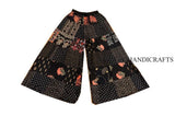 Rayon Patchwork Wide Leg Hippie Boho Gypsy Palazzo Pants Trouser