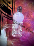 Light Purple Bubble Glass Carb Cap