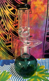 9.5” Clear/Teal Zong Waterpipe