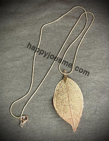 Rose Gold Leaf Necklace