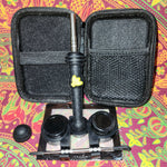 6.5" Black Silicone Straw w/ Bee Wax Dab Kit (Black)