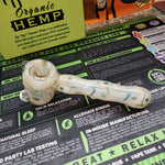 7" Fumed Worked Dry Hammer Pipe by Huggy Bear