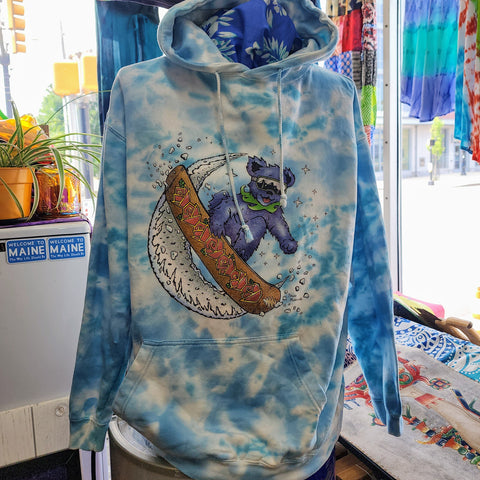Teton Gravity Research X Grateful Dead Adult XL Hoodie Snowboard Tie Dye Bear