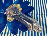 Silver Fume and Mandela Front Clear Handpipe