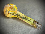 Pink/Yellow/Cream Wrap & Rake Fume Handpipe W/Honeycomb Front by Pharo