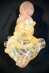 5” G/S Fumed Pink Wrap n’ Rake Handpipe