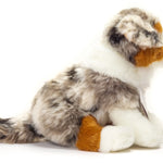 Australian Shepherd Puppy Sitting 22 cm - Plush Toy - Fabric