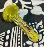 4” Rock Glass Swirl Solid Head Handpipe