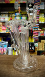 Double Chamber Clear American Bubbler