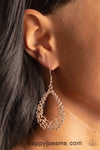 Paparazzi Granada Garland Rose Gold Earrings