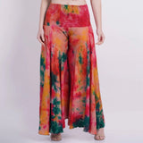 Women's Plus Size - Tie Dye - Wide leg palazzo Pant Elastic Waist