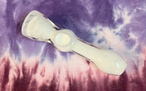 3.5" White Wide Chillum