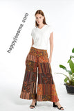 Womens Clothing - Mushroom Patchwork Cotton Pants (KT-1455)