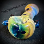 Cobalt Hold/Silver Fumed Handpipe