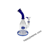 8” Single Perc Bent Neck Waterpipe