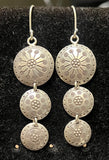 Three Tier 925 Sterling Silver Earrings