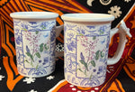 Set of Two Floral Mugs