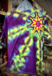 Rainbow Shooting Star On Purple Size-Adult 3XL