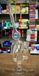 12" American Glass Recycler Waterpipe w/ Dome & Nail