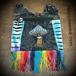 Multicolor Fringe Hippie Mushroom Bag