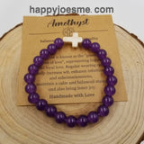 Natural Stone Cross Chakra Bracelet